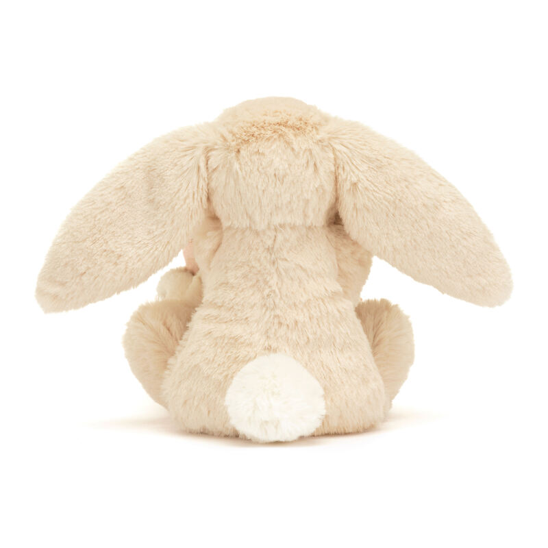 Peluche avec doudou Bashful Luxe Bunny Soother Jellycat arriere