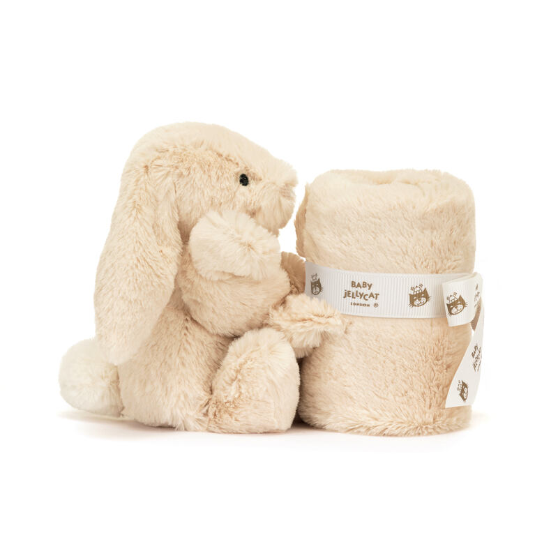 Peluche avec doudou Bashful Luxe Bunny Soother Jellycat cote