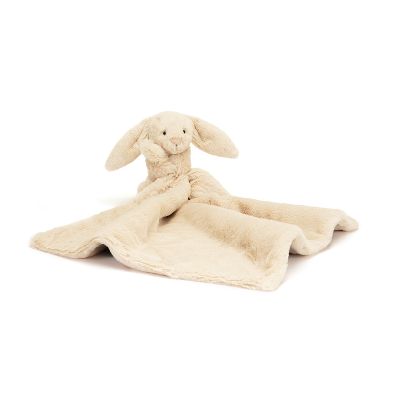 Peluche avec doudou Bashful Luxe Bunny Soother Jellycat produit face