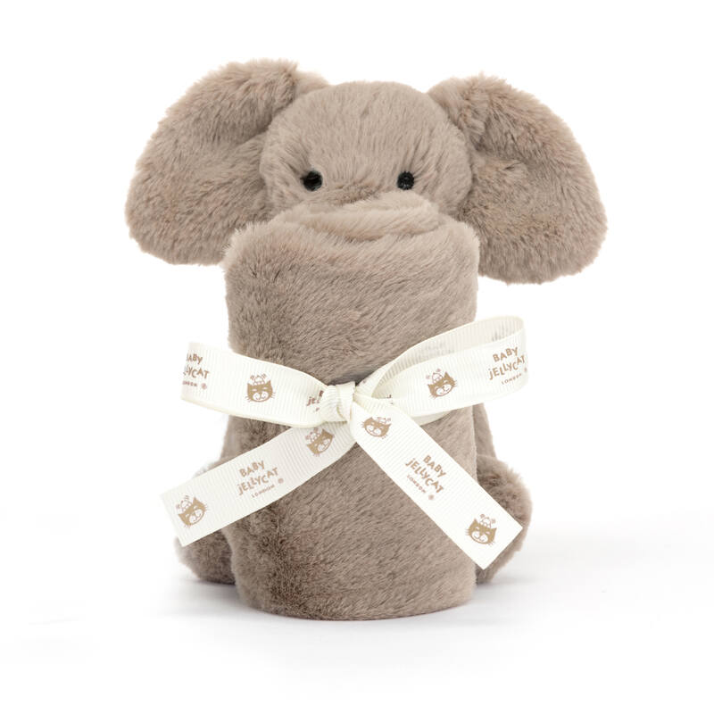 Peluche avec doudou Smudge Elephant Soother Jellycat avant