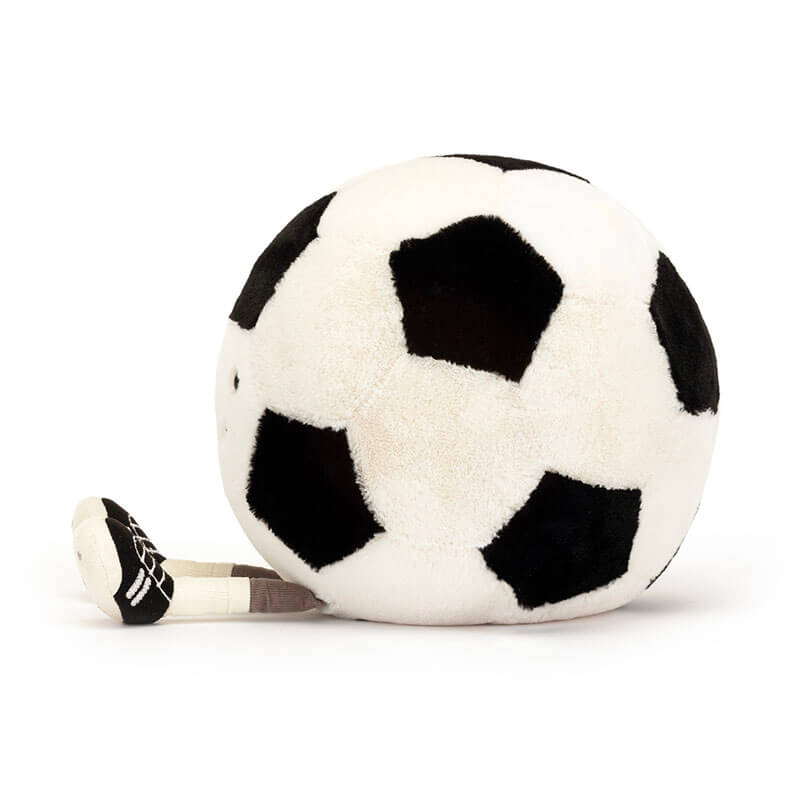 Peluche ballon de foot Amuseable Sports Football Jellycat profil