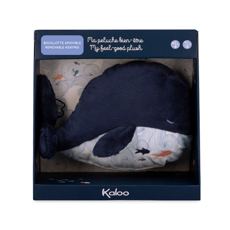 Peluche bouillotte Baleine Medium Kaloo packaging