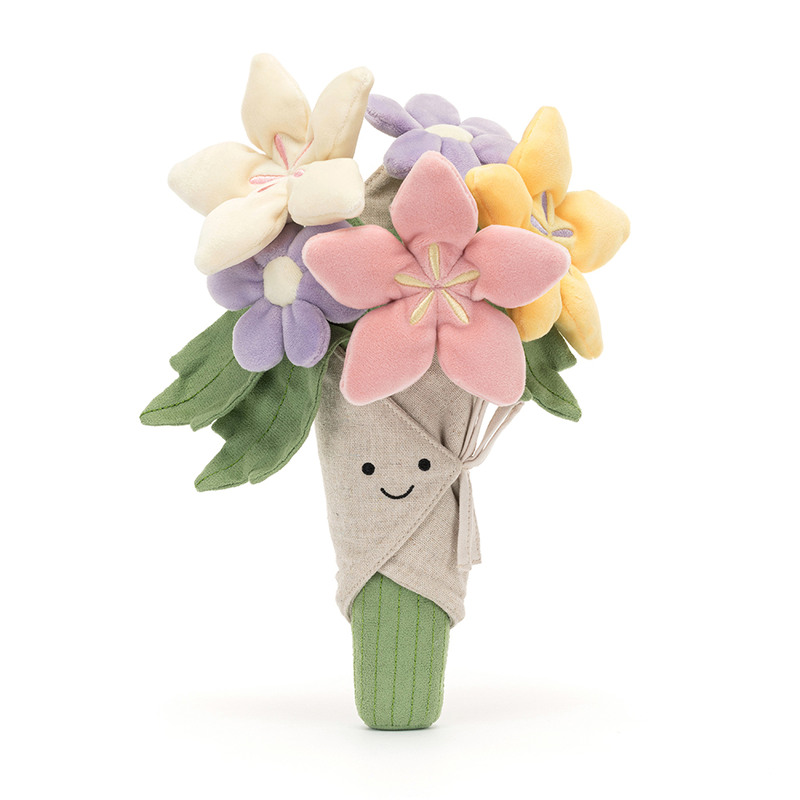 Peluche Bouquet of Flowers Amuseable Jellycat face