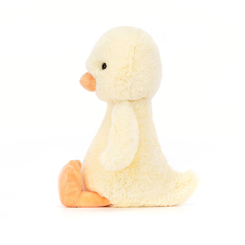 Peluche Canard Bashful Duckling Original Jellycat profil 