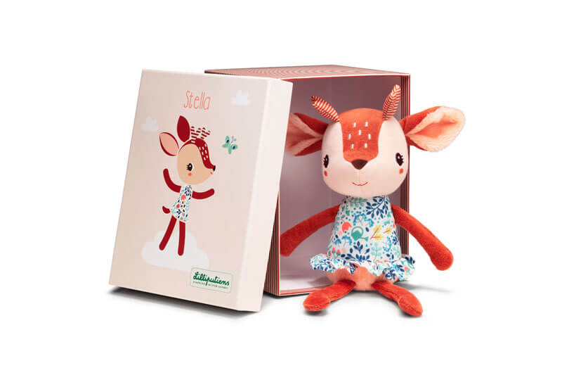 Peluche câline Stella Lilliputiens packaging