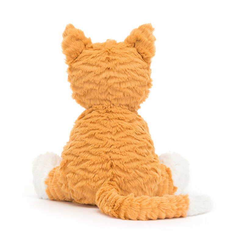 Peluche chat roux Fuddlewuddle Medium Jellycat arriere