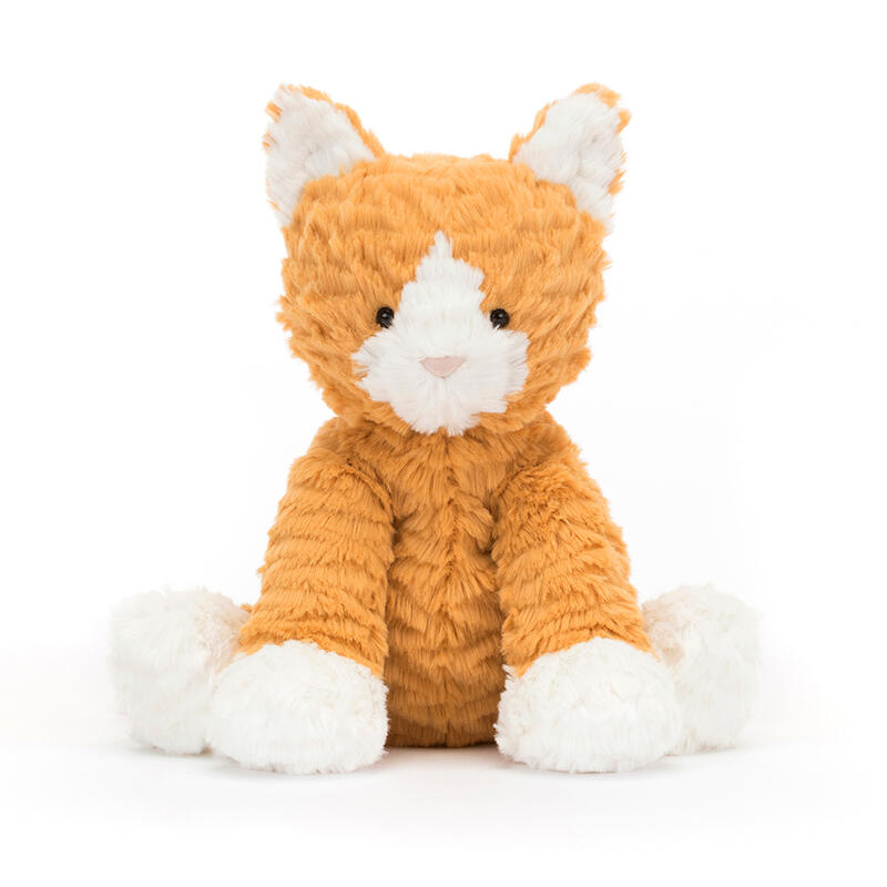 Peluche chat roux Fuddlewuddle Medium Jellycat avant