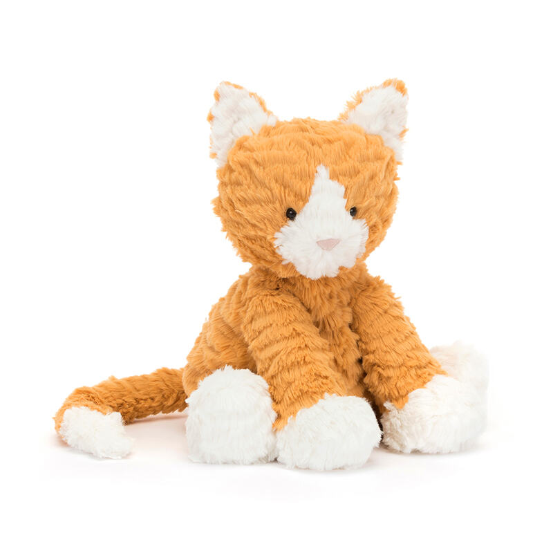 Peluche chat roux Fuddlewuddle Medium Jellycat produit face