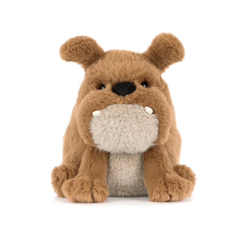 Peluche Chien Derreck Bulldog Jellycat face