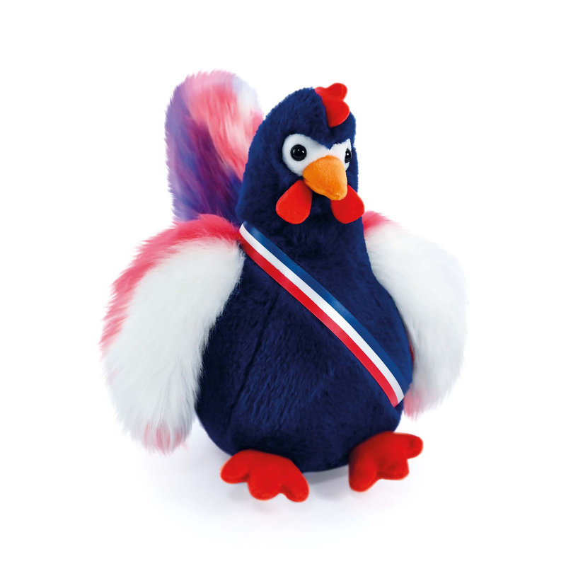 Peluche Coq Fabrication Française 24 cm Doudou et Compagnie Produit 