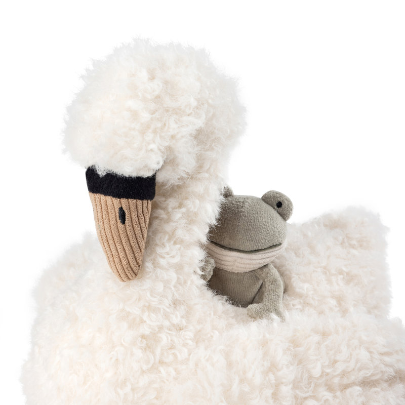 Peluche d'activité Cygne Sebra zoom