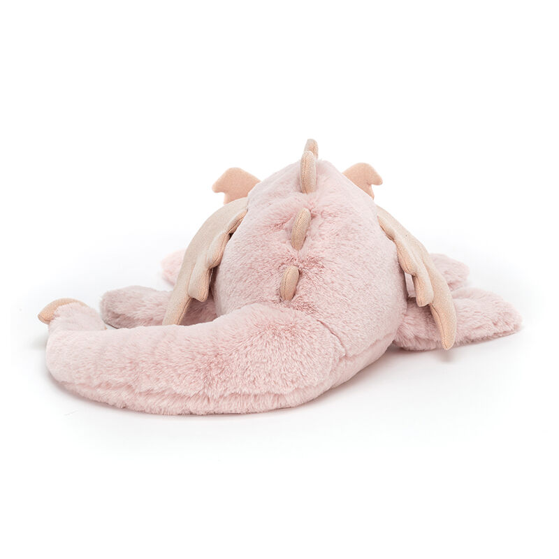 Peluche dragon assoupi Grand Format Jellycat arriere