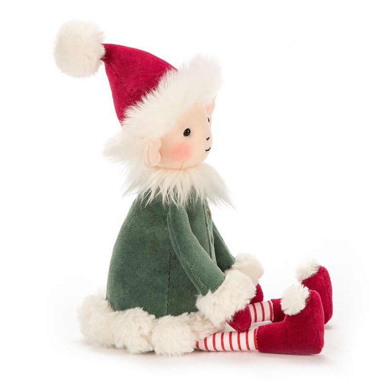 Peluche Elfe Leffy Medium Jellycat côté