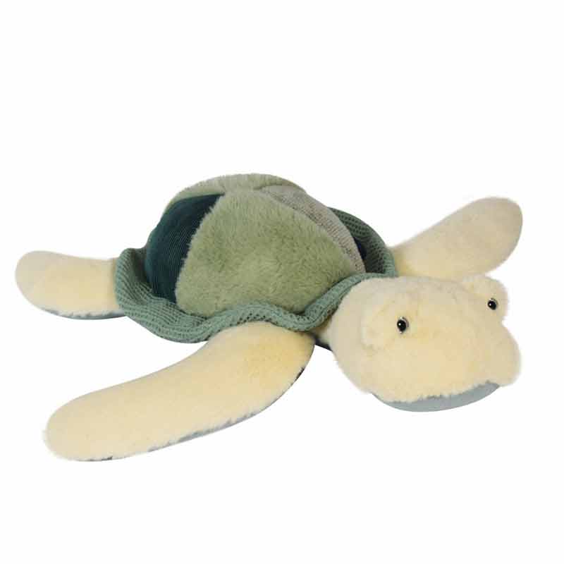 Peluche d'éveil Tortue de Mer Trésors Marins 40 cm Histoire d’Ours Profil