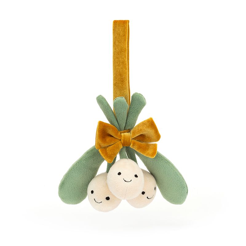 Peluche Gui Amuseable Mistletoe Jellycat face