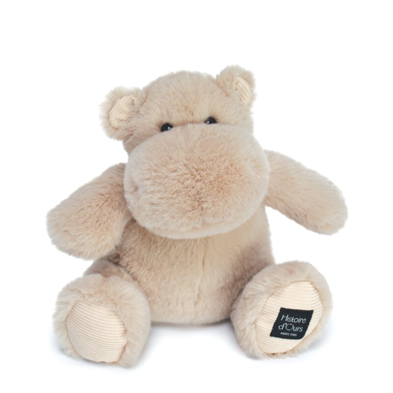 Peluche Hippopotame Hip'Cool beige sable 25 cm Histoire d'Ours