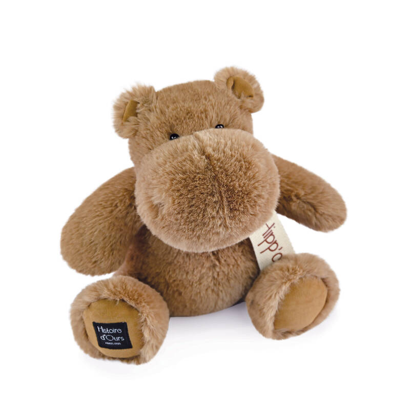 Peluche Hippopotame marron chocolat chaud 25 cm Histoire d'Ours