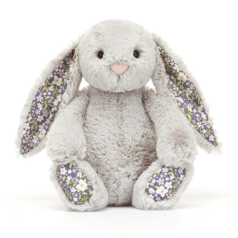 Peluche Lapin Blossom Silver Bunny Bloom Little Jellycat face