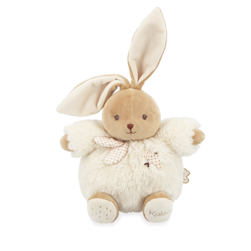 Peluche Lapin Crème Patapouf 17 cm kaloo face assit