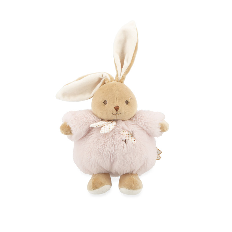 Peluche Lapin rose Patapouf 17 cm Kaloo face debout