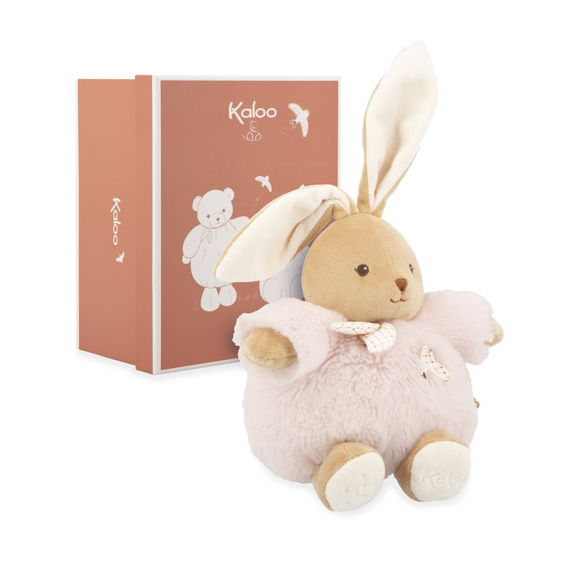 Peluche Lapin rose Patapouf 17 cm Kaloo produit et pack