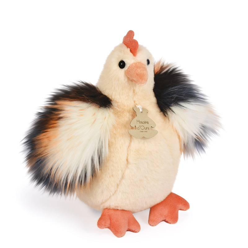 Peluche les Poulettes Petit Modèle Beige Histoire d'Ours Produit face
