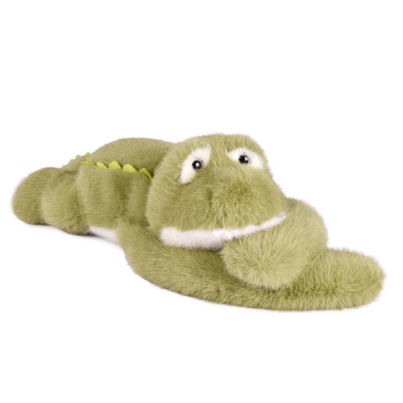 Peluche lestée Croco 50 cm Podcoll Histoire d'Ours de profil