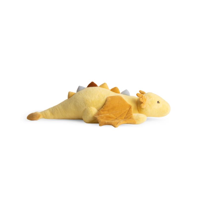 Peluche lestée Dylan le dragon 65 cm FILIBABBA de profil