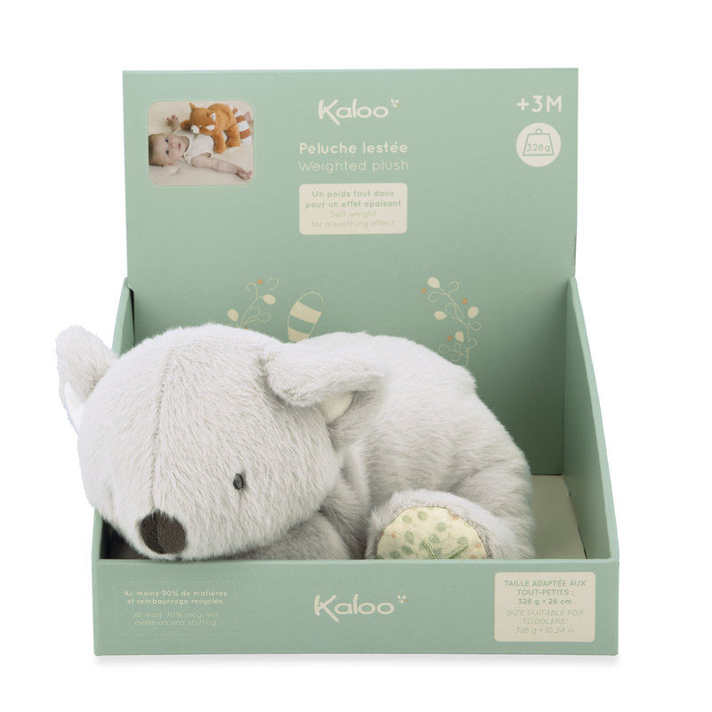 Peluche lestée Koala 28 cm Kaloo boîte face
