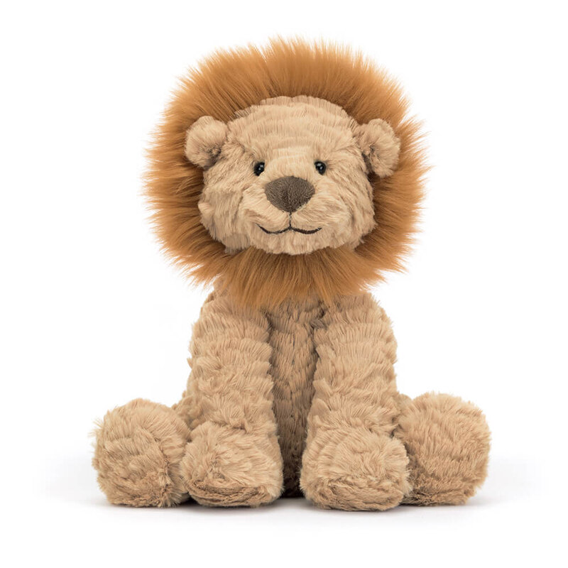 Peluche Lion Fuddlewuddle Medium Jellycat face