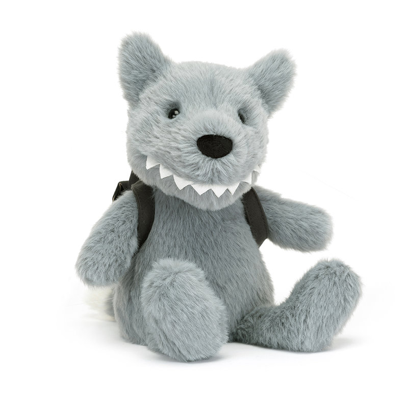 Peluche Loup Backpack Wolf Jellycat côté