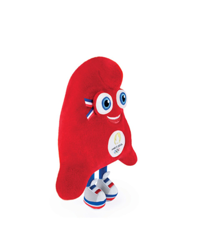 Peluche Mascotte Officielle Jeux Olympiques Paris 2024 27 cm Doudou et Compagnie biais droit