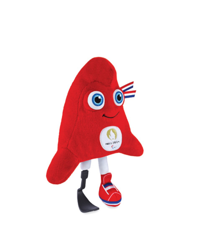 Peluche Mascotte Officielle Jeux Paralympiques Paris 2024 30 cm Doudou et Compagnie biais droit