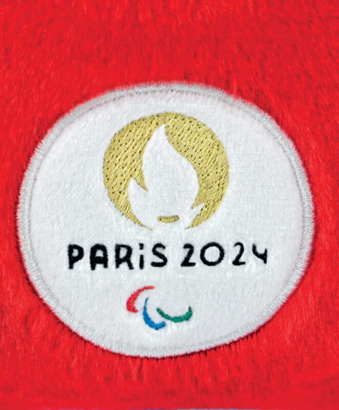 Peluche Mascotte Officielle Jeux Paralympiques Paris 2024 30 cm Doudou et Compagnie zoom