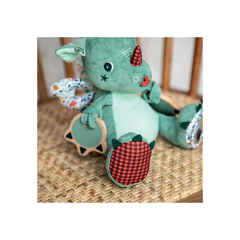 Peluche multi-activités Joe le Dragon Lilliputiens Zoom