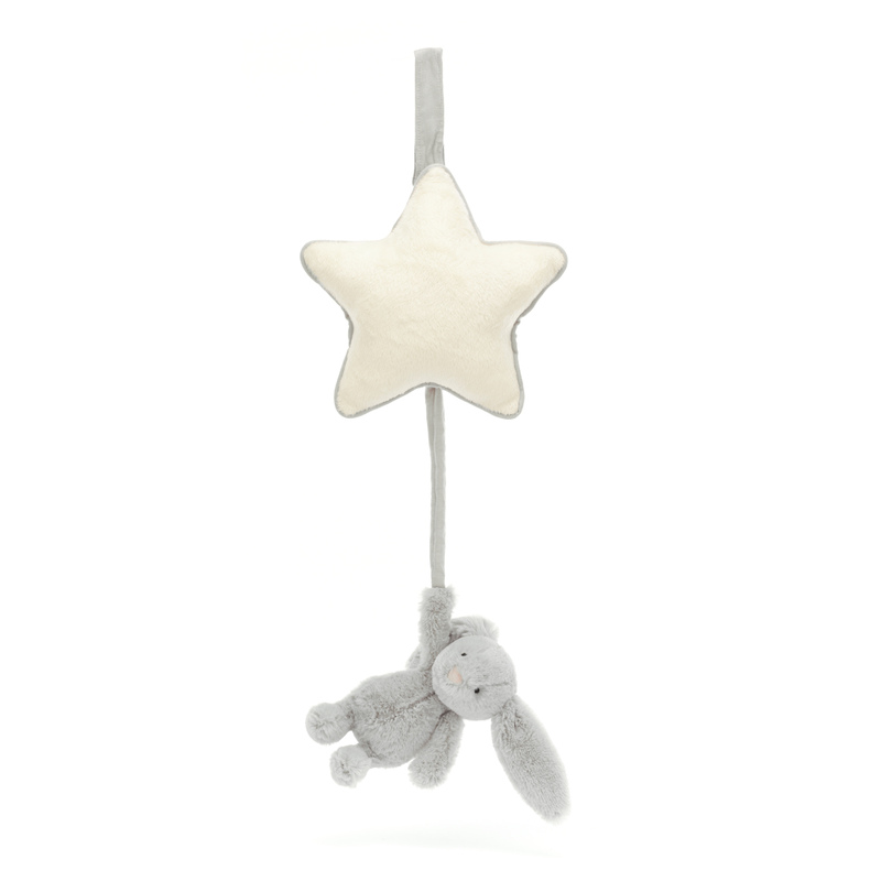 Peluche musicale Bashful Bunny Jellycat corde