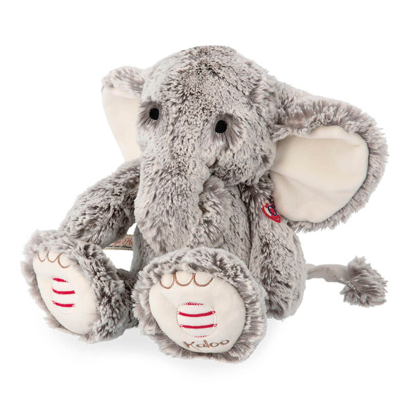 Peluche Musicale Éléphant Gris Prestige Noa Kaloo angle