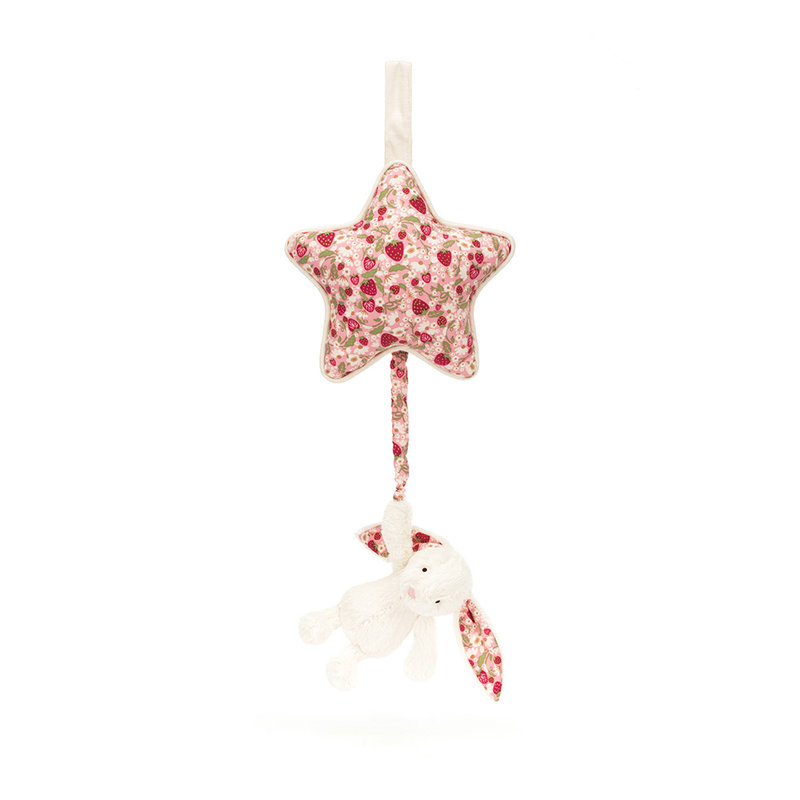 Peluche musicale Lapin Berry Blossom Cream Jellycat corde