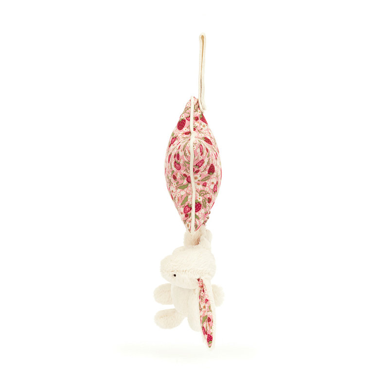 Peluche musicale Lapin Berry Blossom Cream Jellycat profil