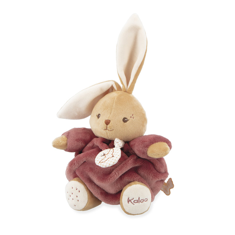 Peluche Musicale Lapin Bordeaux Patapouf 17 cm Kaloo côté 1