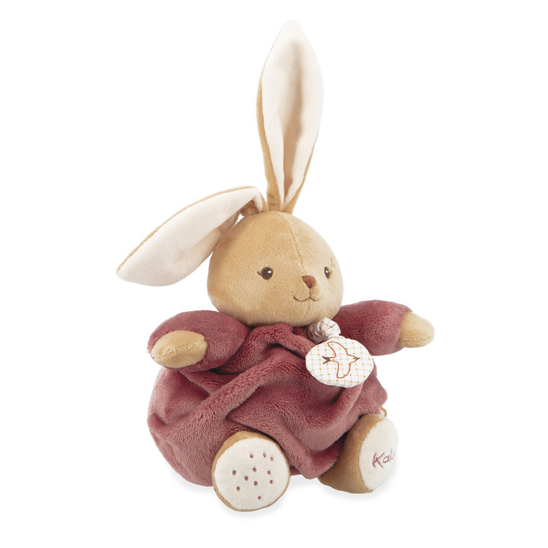 Peluche Musicale Lapin Bordeaux Patapouf 17 cm Kaloo côté 2