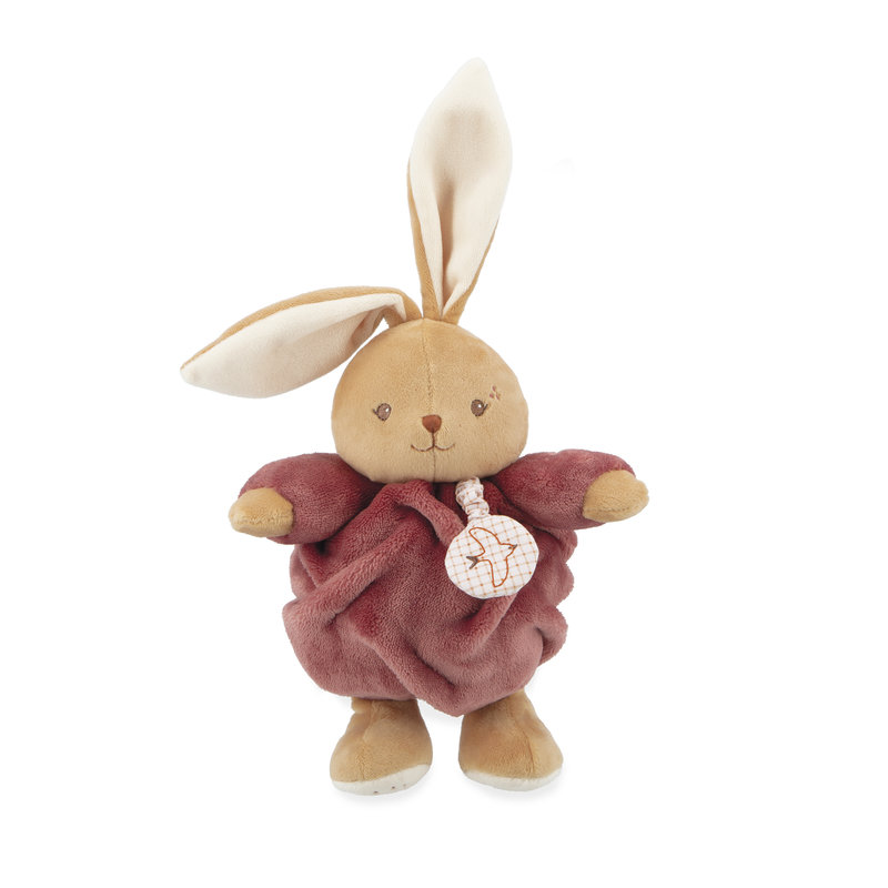 Peluche Musicale Lapin Bordeaux Patapouf 17 cm Kaloo face debout
