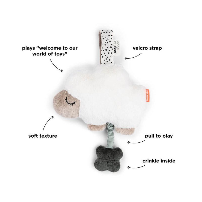 Peluche musicale Sheepy Sable Done By Deer infos