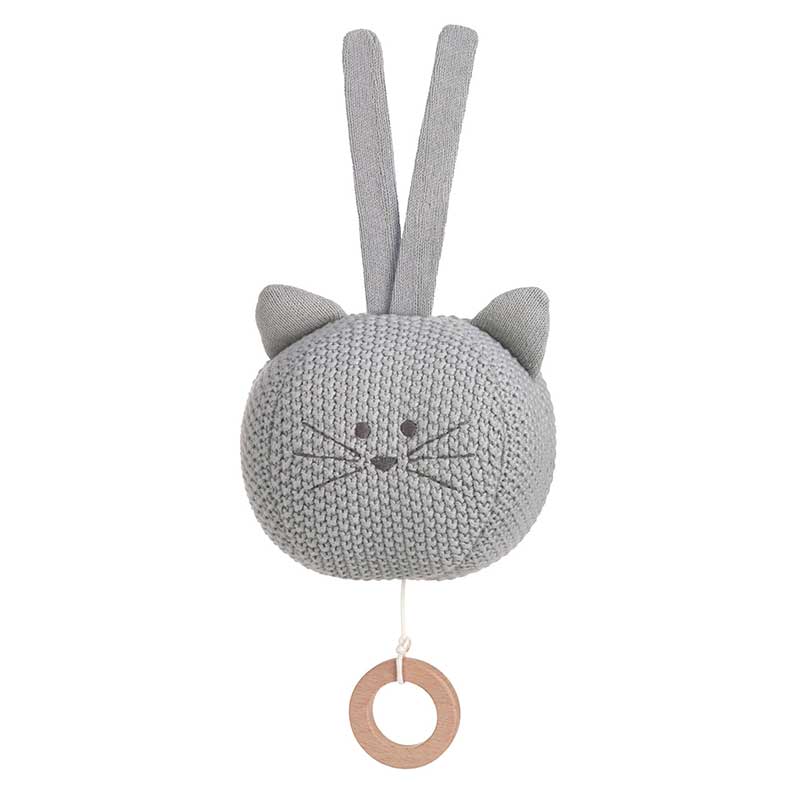 Peluche musicale tricotée Little Chums Chat Lässig