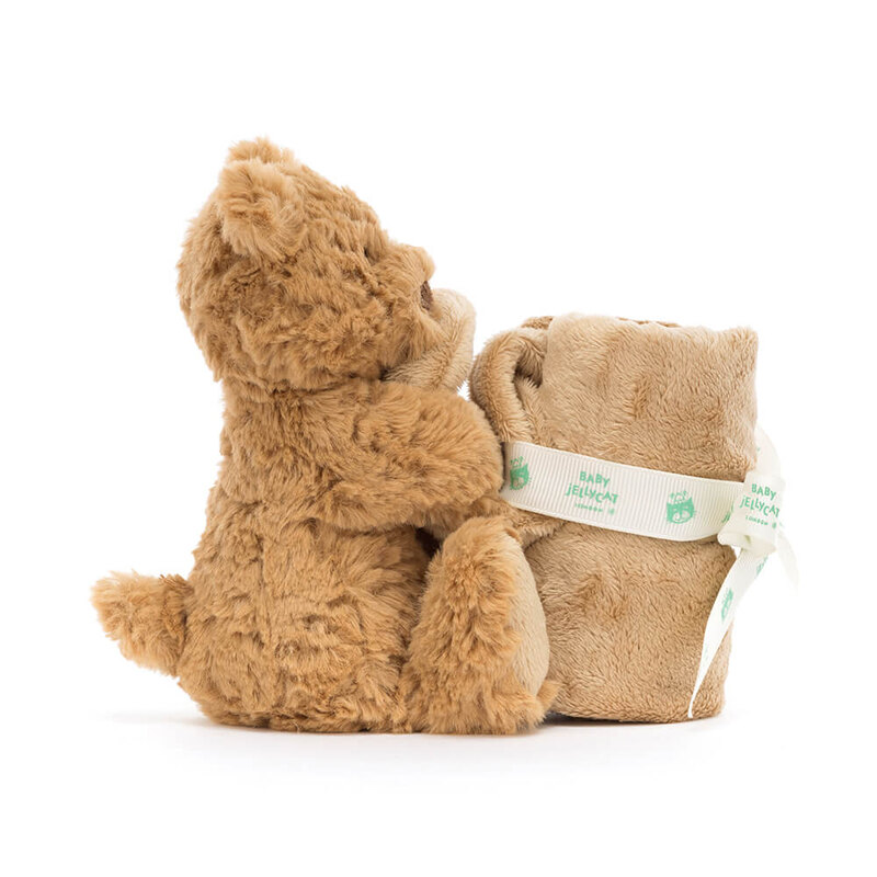 Peluche Ours Bartholomew avec doudou Jellycat profil