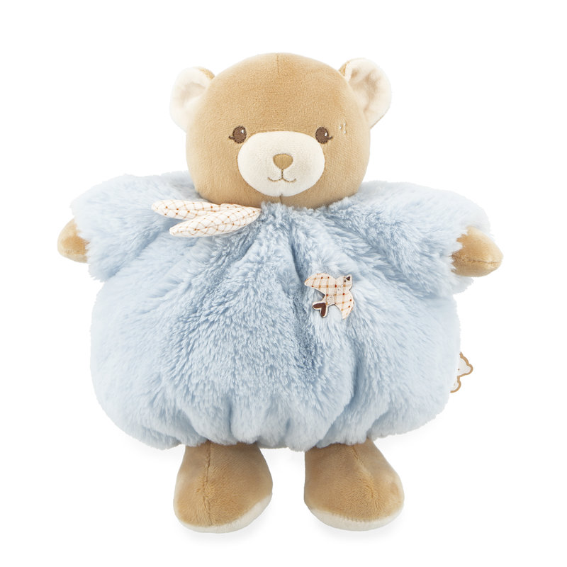 Peluche Ours Bleu Patapouf 25 cm Kaloo face debout 