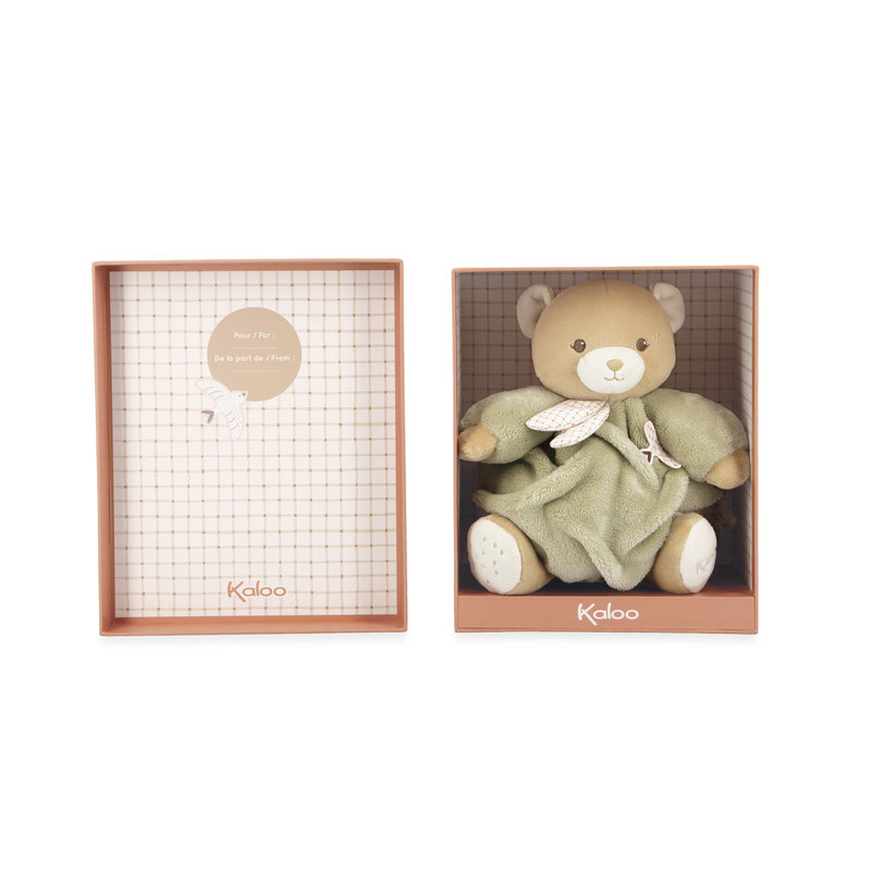 Peluche Ours Vert Patapouf 17 cm Kaloo peluche dans boîte 