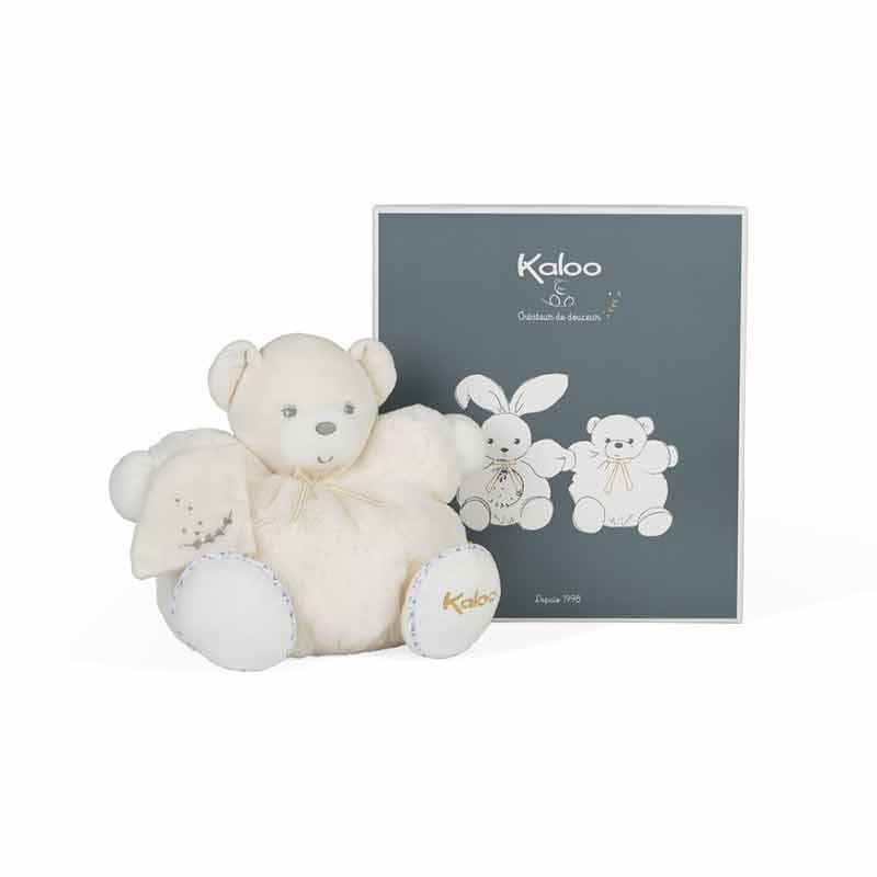 Peluche Perle Patapouf Ourson Crème Médium Kaloo Packaging