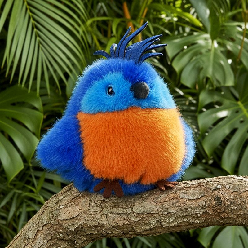 Peluche Perroquet bleu royal Cui-Cui Paradis Histoire d'Ours lifestyle