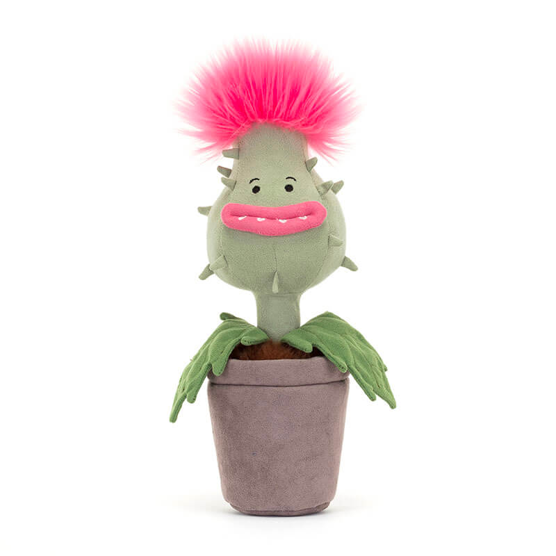 Peluche plante carnivore Carniflore Priscilla Jellycat face